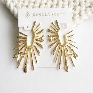Authentic Kendra Scott Melody Gold Hoop Earrings